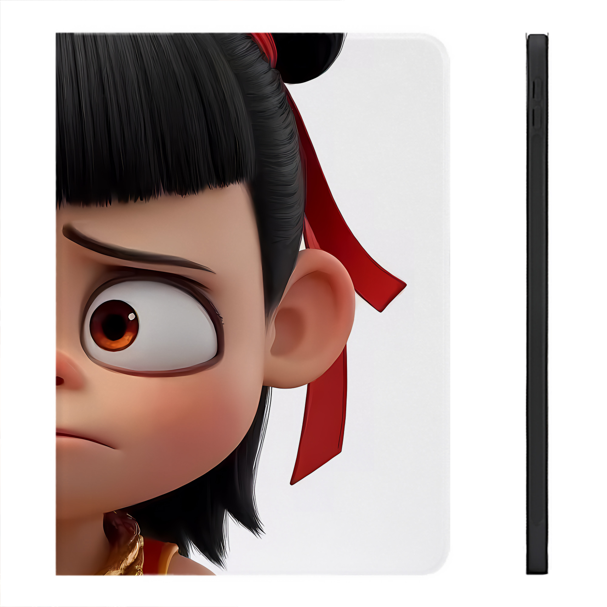 （画像用） Ne Zha 2 ナタ 魔童の大暴れ IPadケース ペンホルダー付き ブックスタイルデザイン
